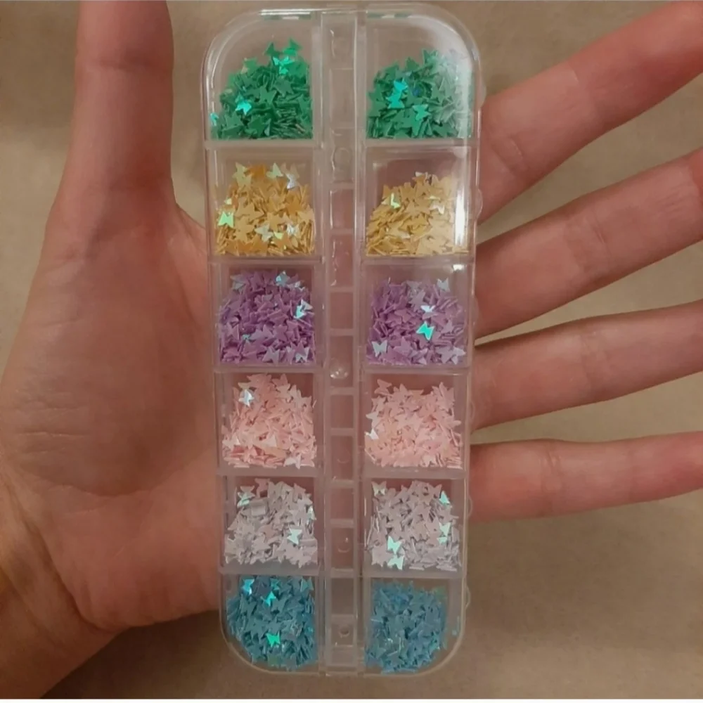Nail art decoration crafts butterflies sequins